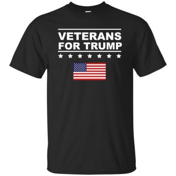 veterans for trump shirt - black