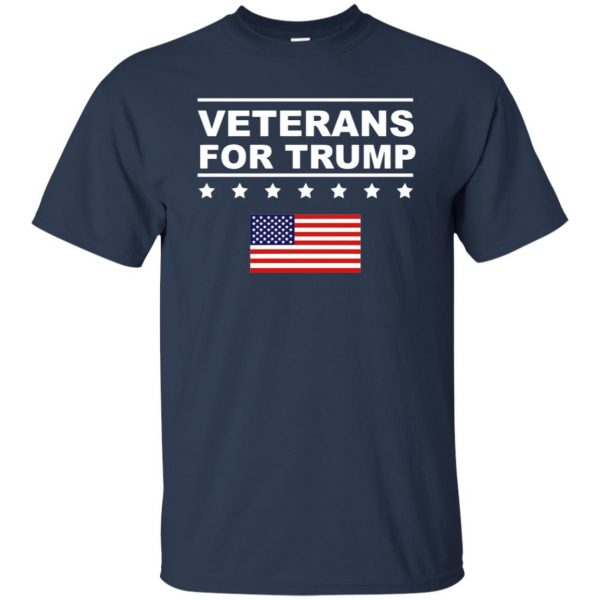 veterans for trump t shirt - navy blue