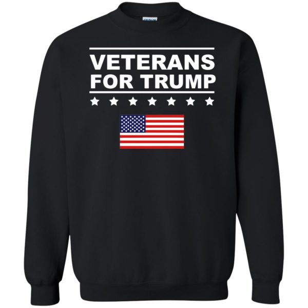 veterans for trump sweatshirt - black