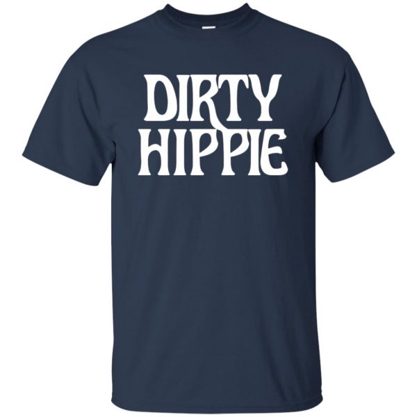 dirty hippie t shirt - navy blue