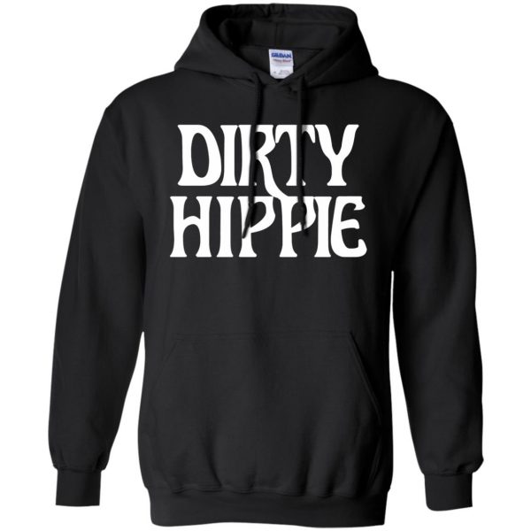 dirty hippie hoodie - black