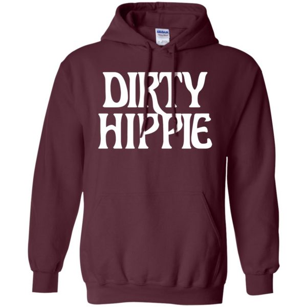 dirty hippie hoodie - maroon