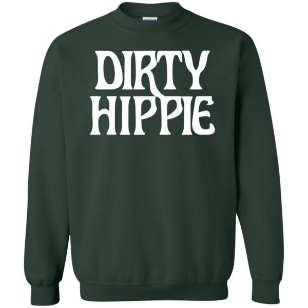 dirty hippie sweatshirt - forest green