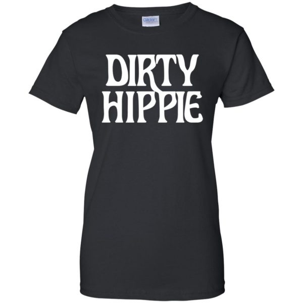 dirty hippie womens t shirt - lady t shirt - black