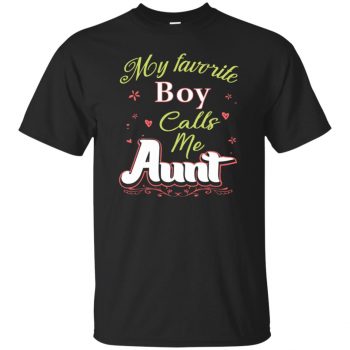 favorite aunt shirt - black