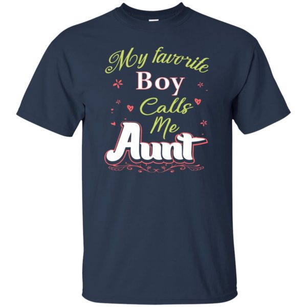 favorite aunt t shirt - navy blue