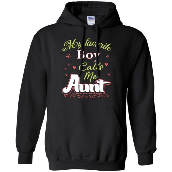 favorite aunt hoodie - black