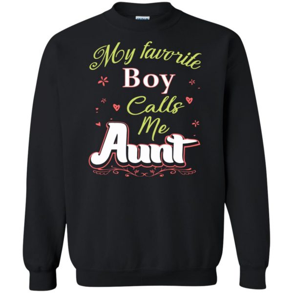favorite aunt sweatshirt - black