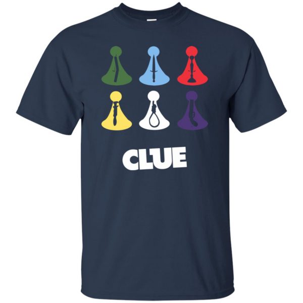 clue t shirt - navy blue
