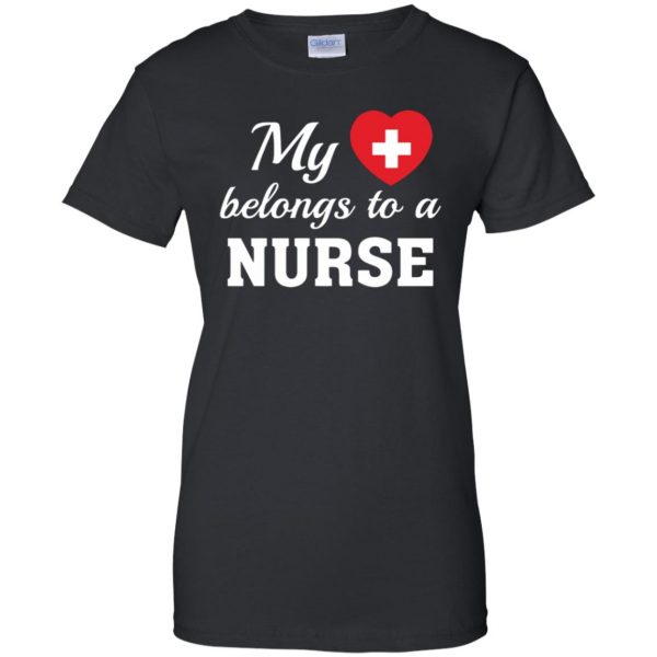 nurse boyfriend womens t shirt - lady t shirt - black