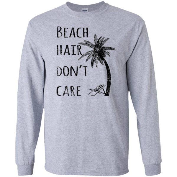 beach hair dont care long sleeve - sport grey