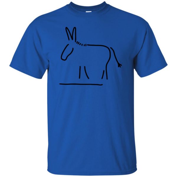 mule t shirt - royal blue