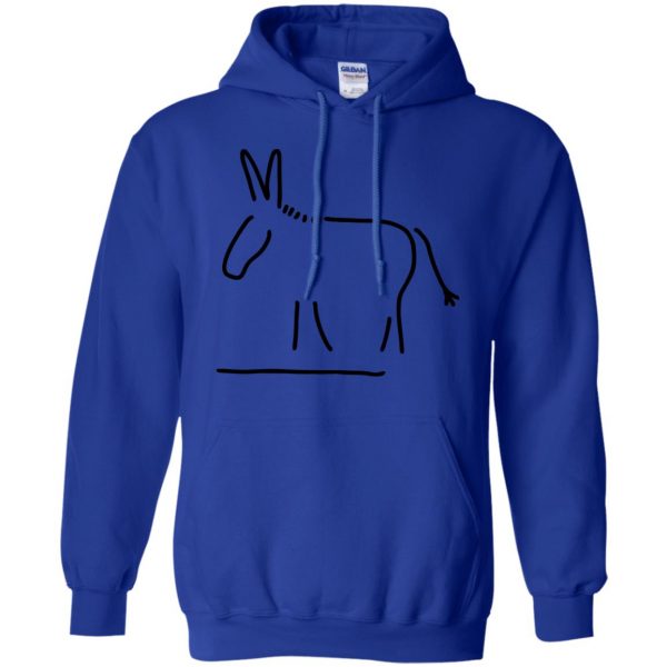 mule hoodie - royal blue