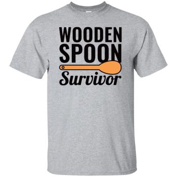 i survived the wooden spoon t shirt - sport grey