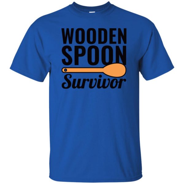 i survived the wooden spoon t shirt - royal blue