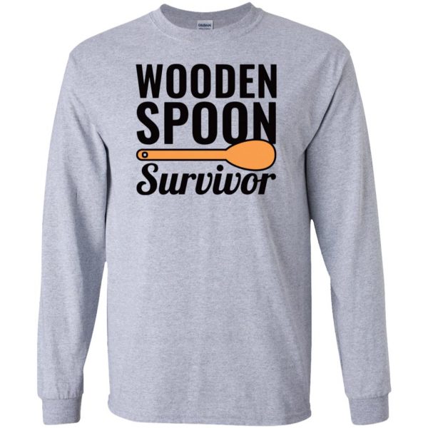 i survived the wooden spoon long sleeve - sport grey