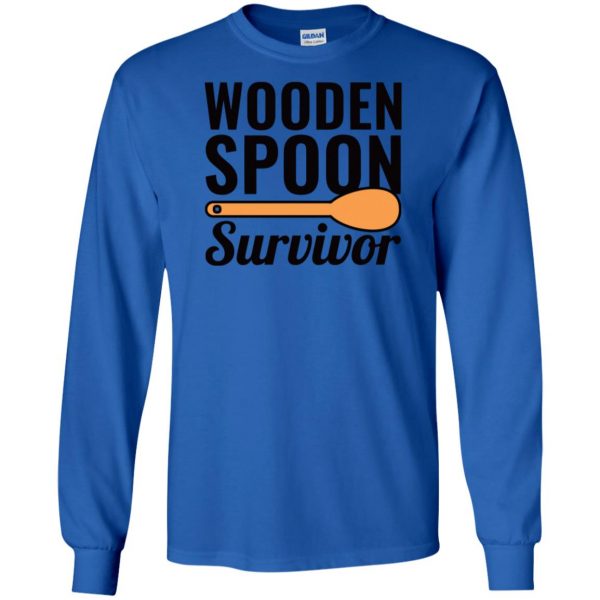 i survived the wooden spoon long sleeve - royal blue