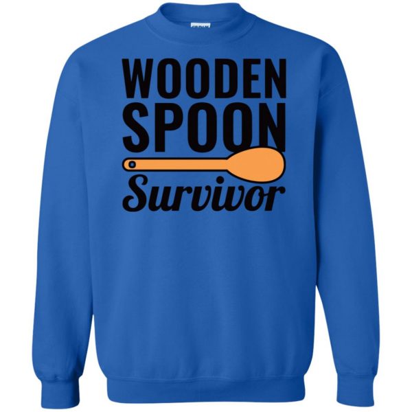 i survived the wooden spoon sweatshirt - royal blue