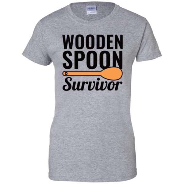 i survived the wooden spoon womens t shirt - lady t shirt - sport grey