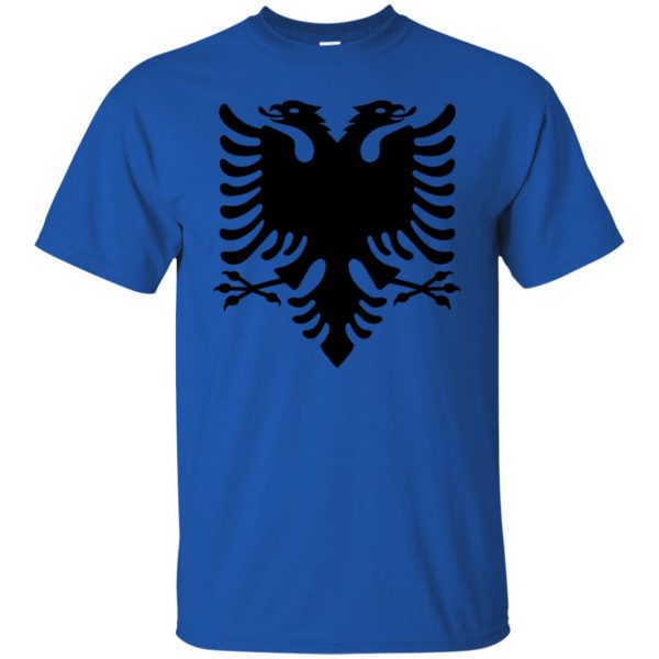 albanian hoodie t shirt - royal blue