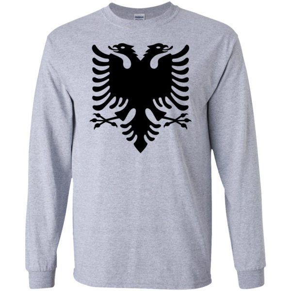 albanian hoodie long sleeve - sport grey