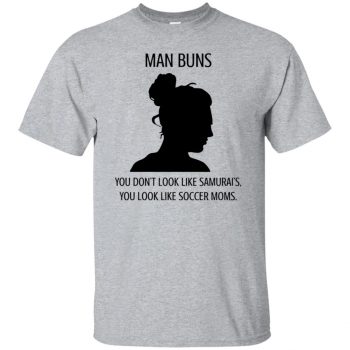 man buns shirt - sport grey