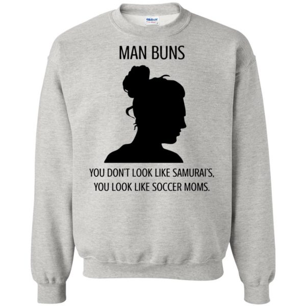 man buns sweatshirt - ash
