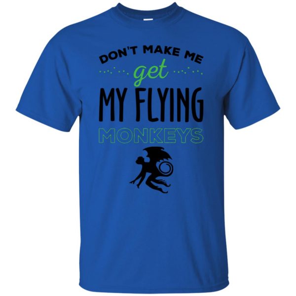 flying monkeys t shirt - royal blue