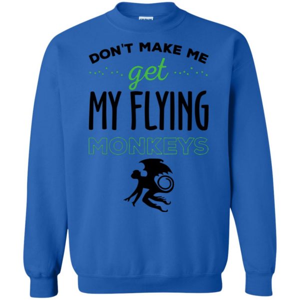 flying monkeys sweatshirt - royal blue