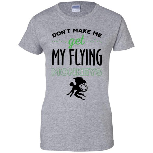 flying monkeys womens t shirt - lady t shirt - sport grey
