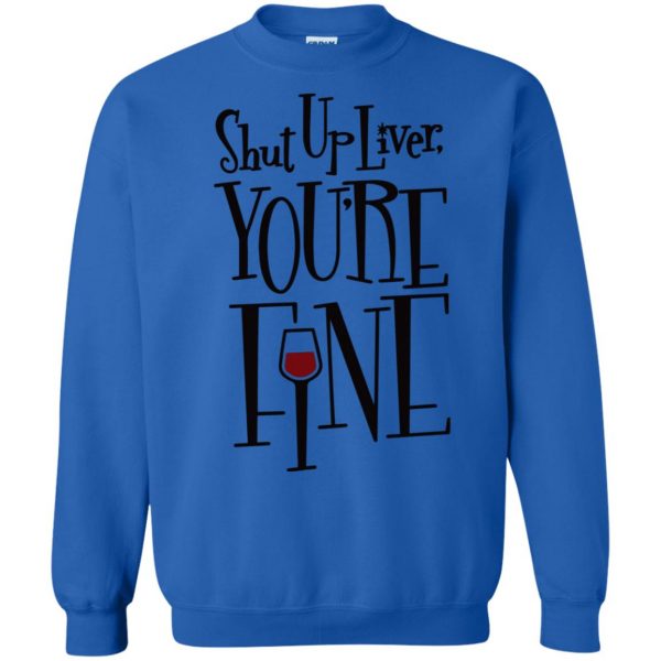 liver sweatshirt - royal blue