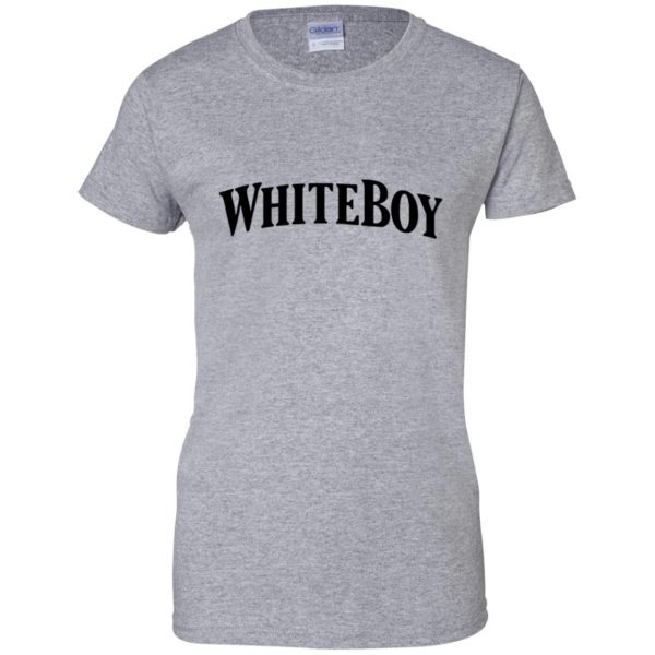 white boy womens t shirt - lady t shirt - sport grey