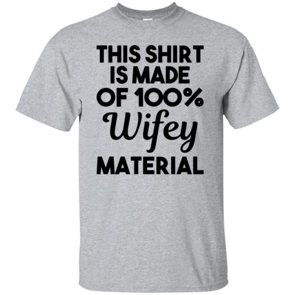 wifey material shirt - sport grey