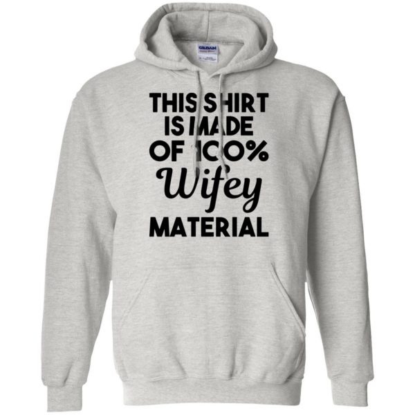 wifey material hoodie - ash