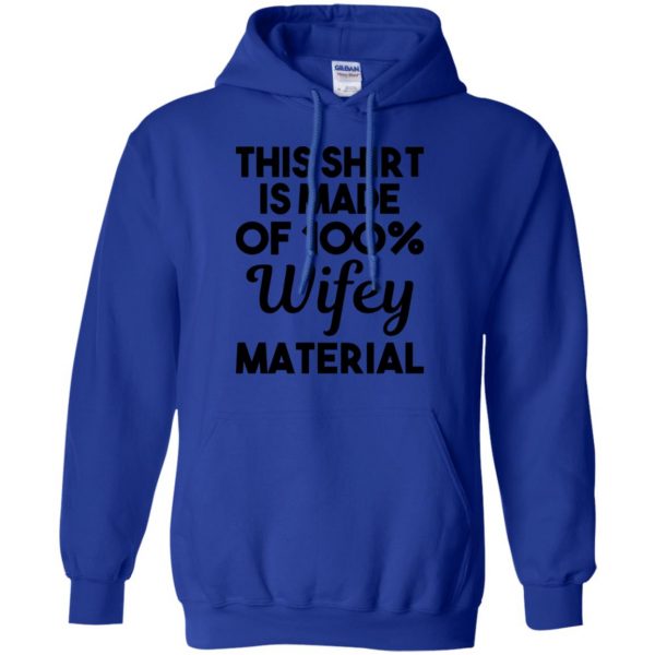 wifey material hoodie - royal blue