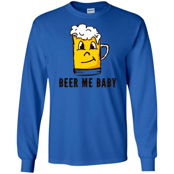 beer me long sleeve - royal blue