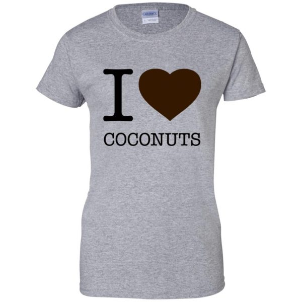 coconuts womens t shirt - lady t shirt - sport grey