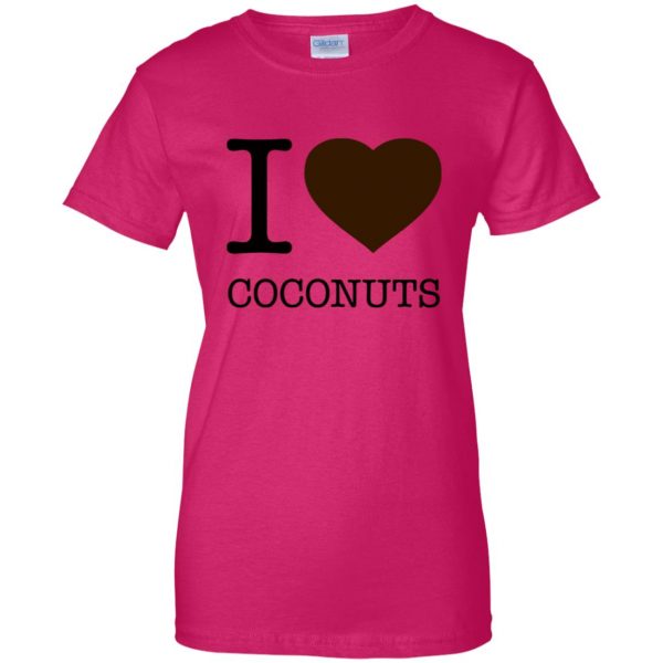 coconuts womens t shirt - lady t shirt - pink heliconia