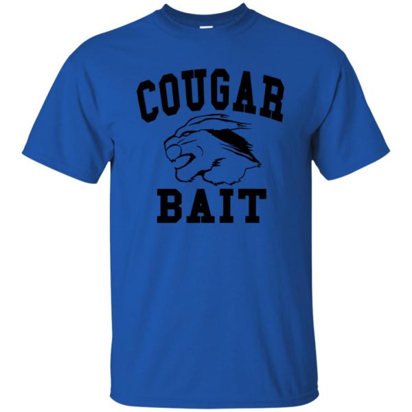 cougar bait t shirt - royal blue