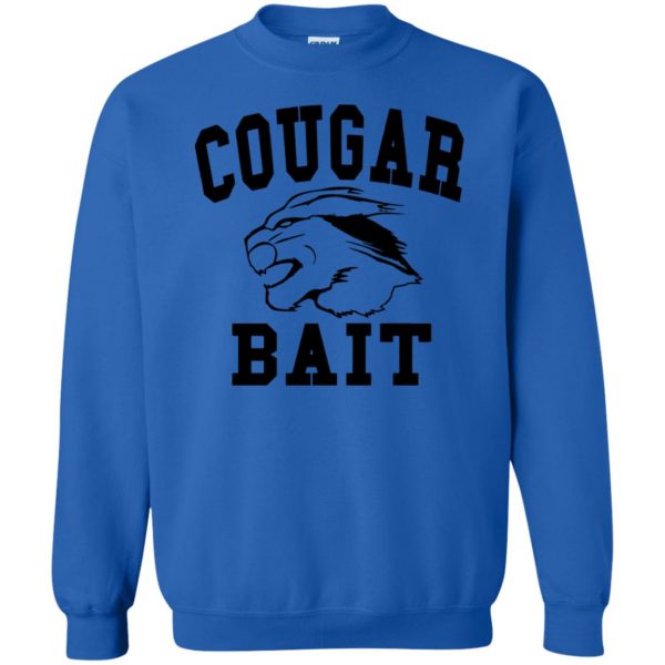 cougar bait sweatshirt - royal blue