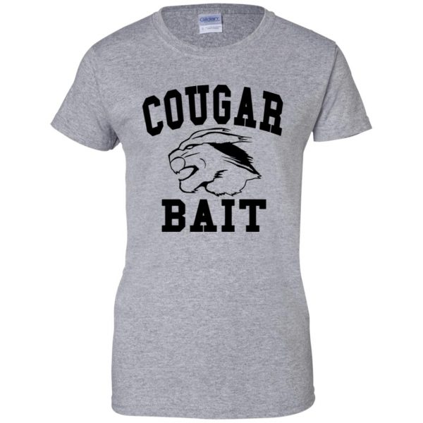cougar bait womens t shirt - lady t shirt - sport grey