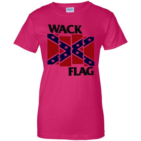 rebel flag womens t shirt - lady t shirt - pink heliconia