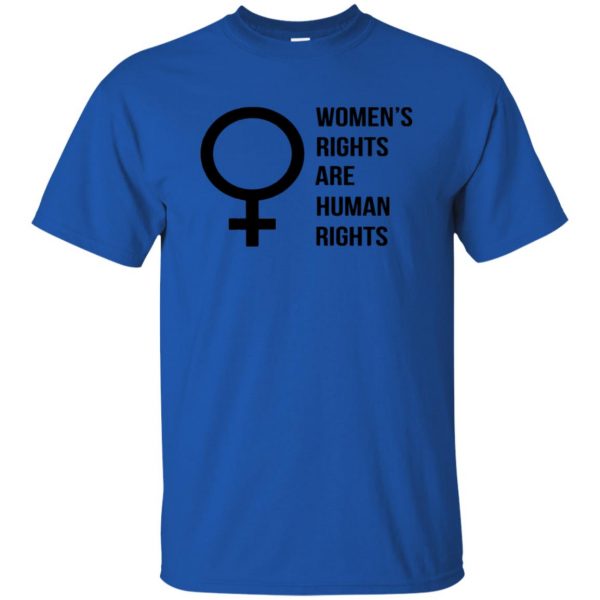 womens rights t shirt - royal blue