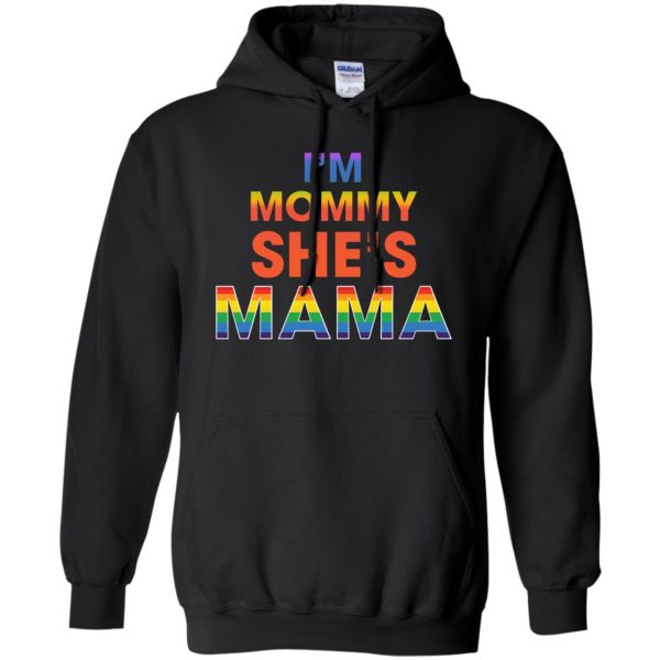 lesbian mom hoodie - black