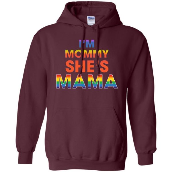 lesbian mom hoodie - maroon