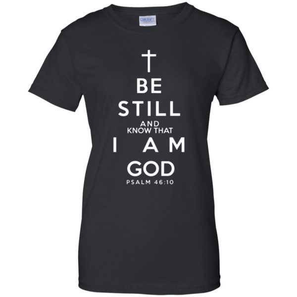 i am god womens t shirt - lady t shirt - black