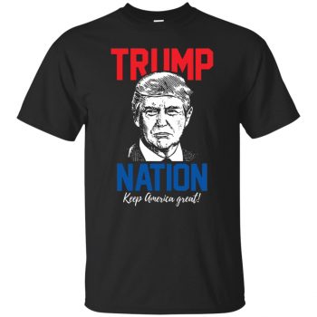 trump nation shirt - black