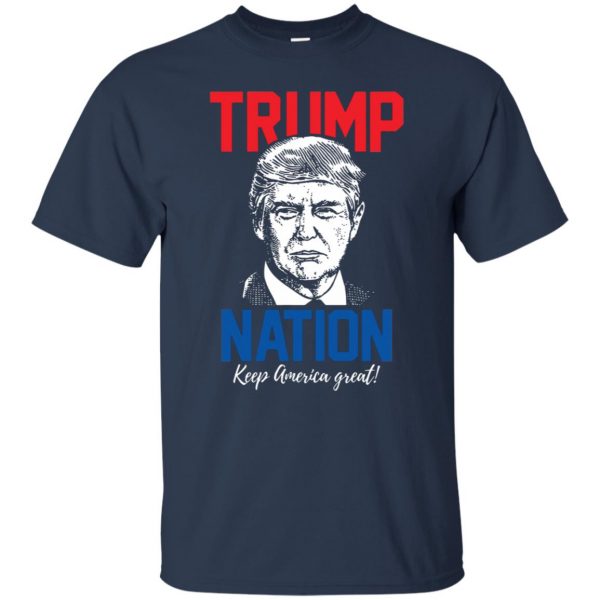 trump nation t shirt - navy blue