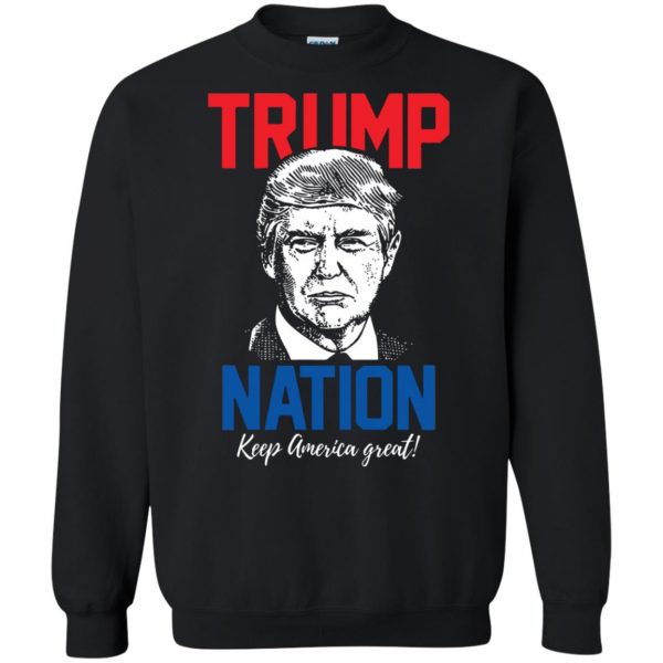 trump nation sweatshirt - black