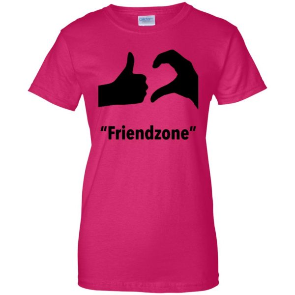 friendzone womens t shirt - lady t shirt - pink heliconia